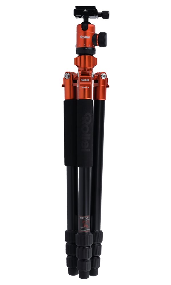 Rollei Stativ C5i / 20827/ Zátěž 8kg/ Vytažený 159 cm/ Hliník/ Oranžový