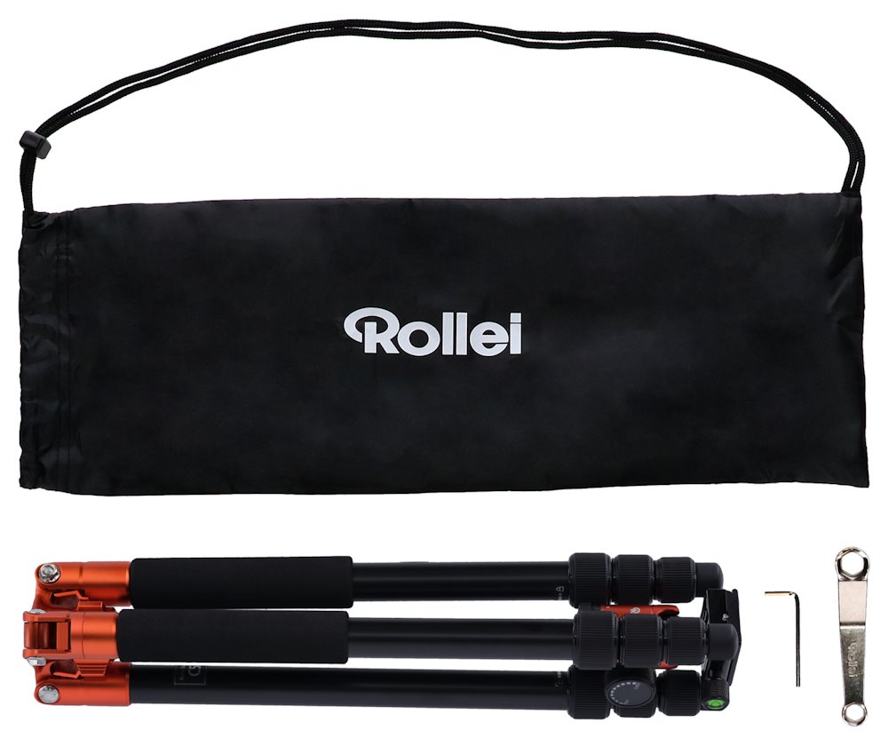 Rollei Stativ C5i / 20827/ Zátěž 8kg/ Vytažený 159 cm/ Hliník/ Oranžový