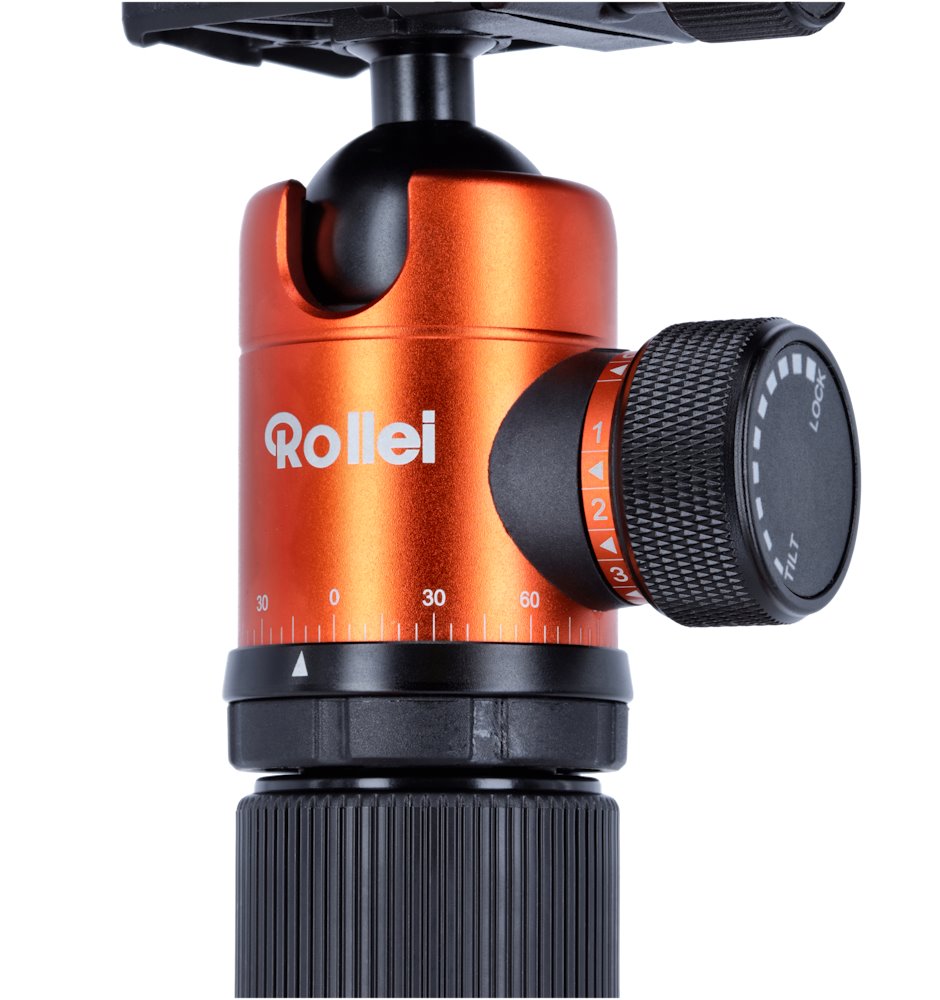 Rollei Stativ C5i / 20827/ Zátěž 8kg/ Vytažený 159 cm/ Hliník/ Oranžový