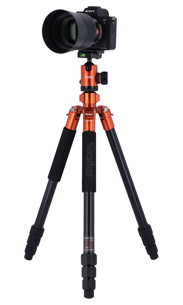 Rollei Stativ C5i / 20827/ Zátěž 8kg/ Vytažený 159 cm/ Hliník/ Oranžový