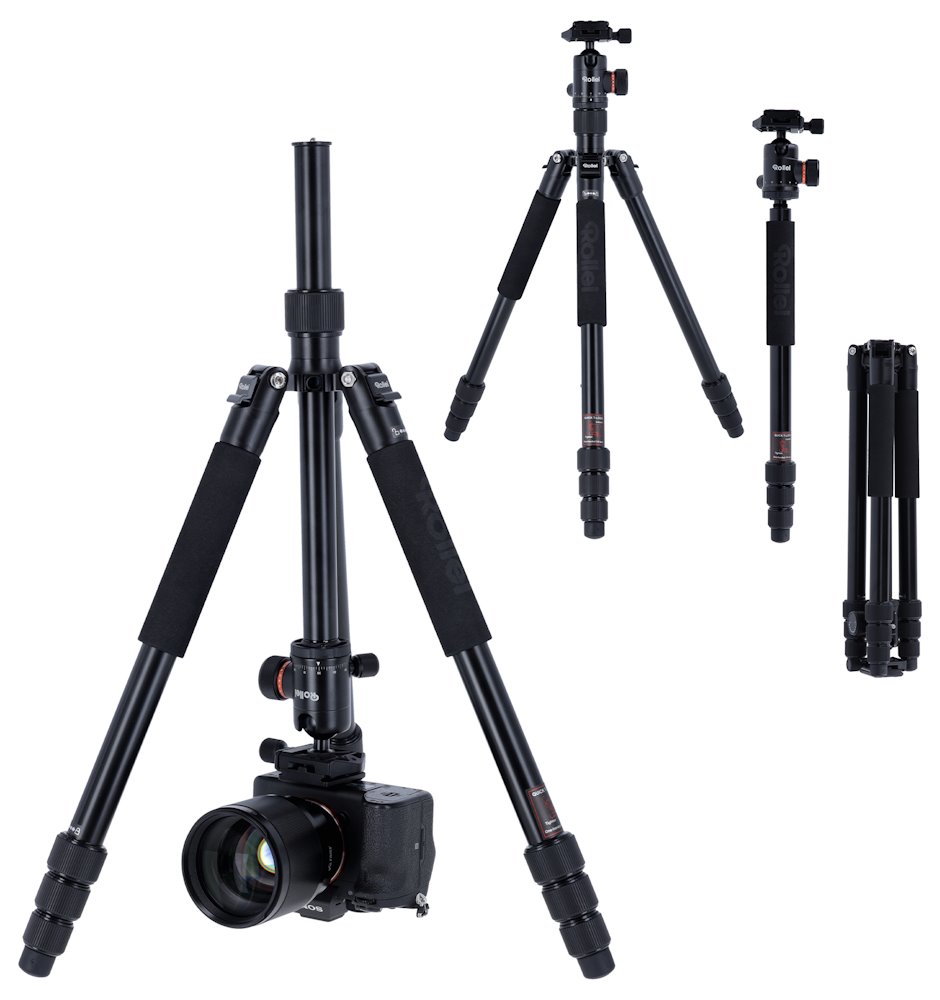 Rollei Stativ C5i / 22583/ Zátěž 8kg/ Vytažený 159 cm/ Hliník/ Černý