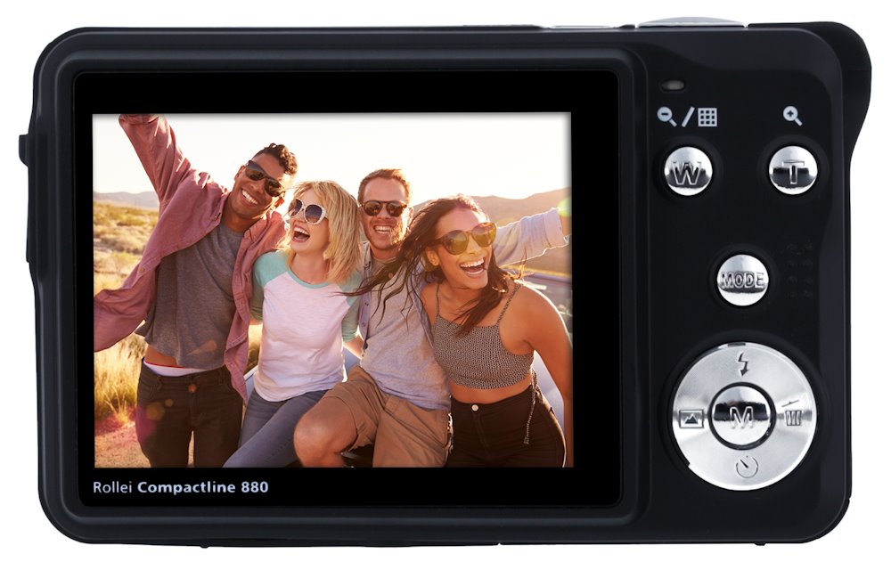 Rollei Compactline 880/ 18 MPix/ 8x zoom/ 2,7 LCD/ HDV video/ Černý