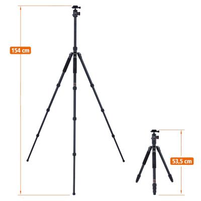 Rollei Stativ C5i / 22583/ Zátěž 8kg/ Vytažený 159 cm/ Hliník/ Černý