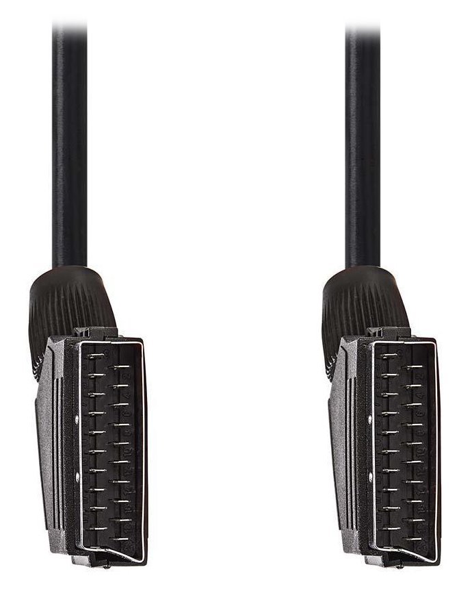 NEDIS kabel SCART/ SCART zástrčka - SCART zástrčka/ černý/ bulk/ 1,5m