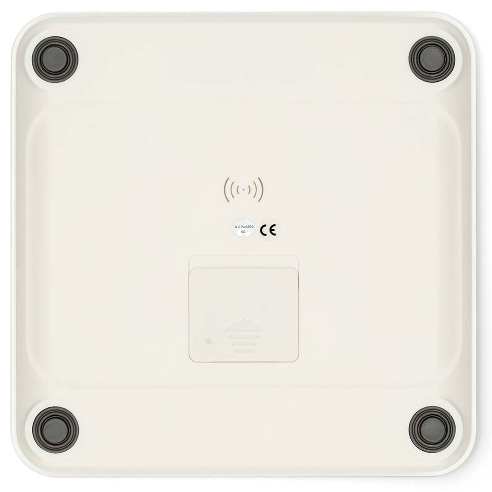 NEDIS chytrá osobní váha/ Bluetooth/ 16 měřících funkcí/ nosnost 180kg/ Android/ iOS/ ABS/ sklo/ bílá