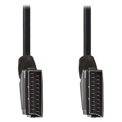 NEDIS kabel SCART/ SCART zástrčka - SCART zástrčka/ černý/ bulk/ 1,5m