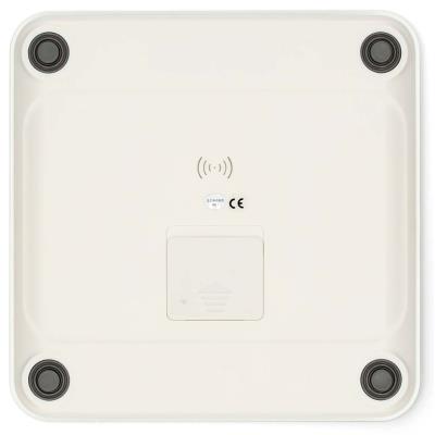 NEDIS chytrá osobní váha/ Bluetooth/ 16 měřících funkcí/ nosnost 180kg/ Android/ iOS/ ABS/ sklo/ bílá