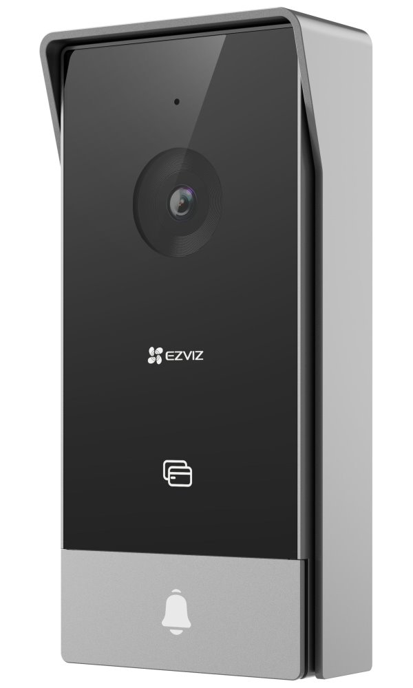 EZVIZ chytrý domácí interkom HP5/ Wi-Fi/ 2K/ 7" dotykový monitor/ videotelefon/ bezdrátový zvonek/ IP65/ černo-stříbrný