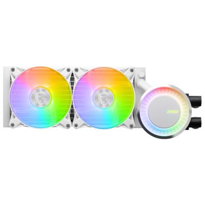 MSI vodní chladič CPU MAG CORELIQUID E240 WHITE/ 2x 120mm ARGB fan/ podpora LGA1700/ bílý