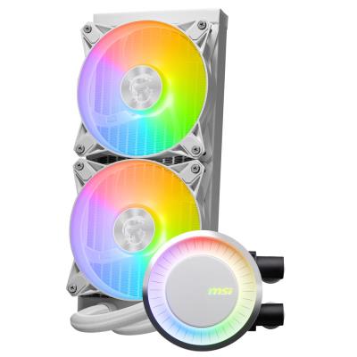 MSI vodní chladič CPU MAG CORELIQUID E240 WHITE/ 2x 120mm ARGB fan/ podpora LGA1700/ bílý