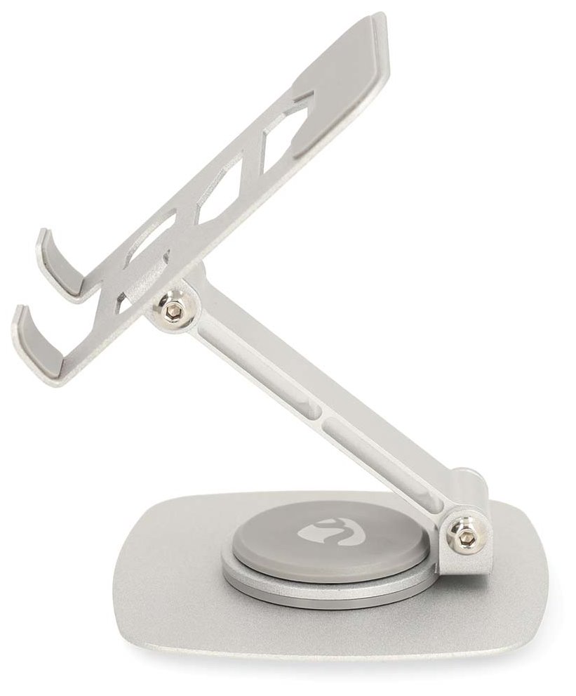 NEDIS stojan na telefon/ univerzální/ Full Motion/ natočení 360 °/ hliník/ stříbrný