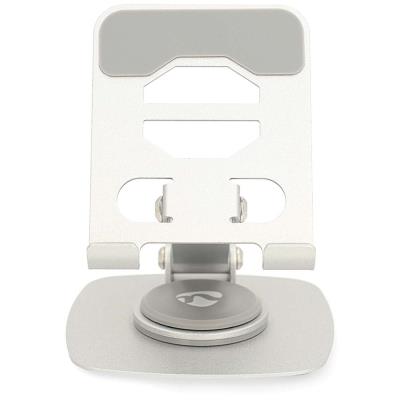 NEDIS stojan na telefon/ univerzální/ Full Motion/ natočení 360 °/ hliník/ stříbrný