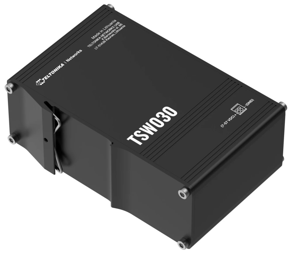 Teltonika TSW030 průmyslový nemanažovaný switch, 8x 10/100, bez zdroje