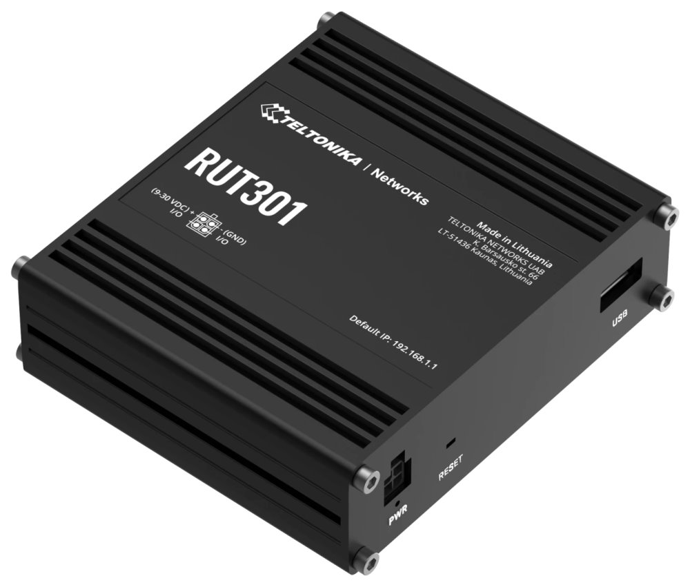 Teltonika RUT301 průmyslový router, 5x Eth 10/100, USB 2.0