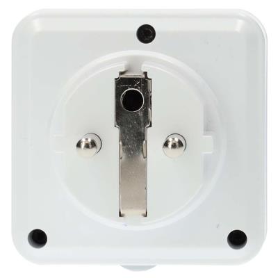 NEDIS chytrá zásuvka/ venkovní/ 16A/ Zigbee 3.0/ francouzský typ E/ IP44/ měřič výkonu/ Android/ iOS/ Nedis® SmartLife