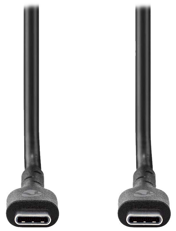 NEDIS kabel USB 2.0 kabel/ USB-C zástrčka - USB-C zástrčka/ 240 W/ černý/ bulk/ 2m