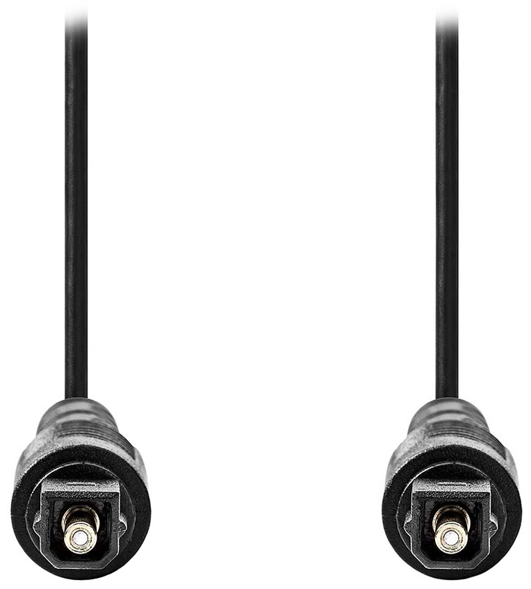 NEDIS optický audio kabel/ TosLink zástrčka - TosLink zástrčka/ černý/ bulk/ 1m