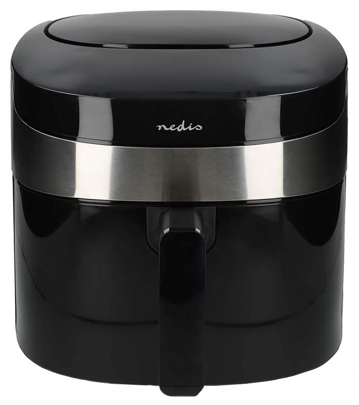 NEDIS Wi-Fi chytrá horkovzdušná fritéza/ objem 7,2 L/ 240 min. časovač/ 8 přednastavených programů/ výkon 1800 W/ černá