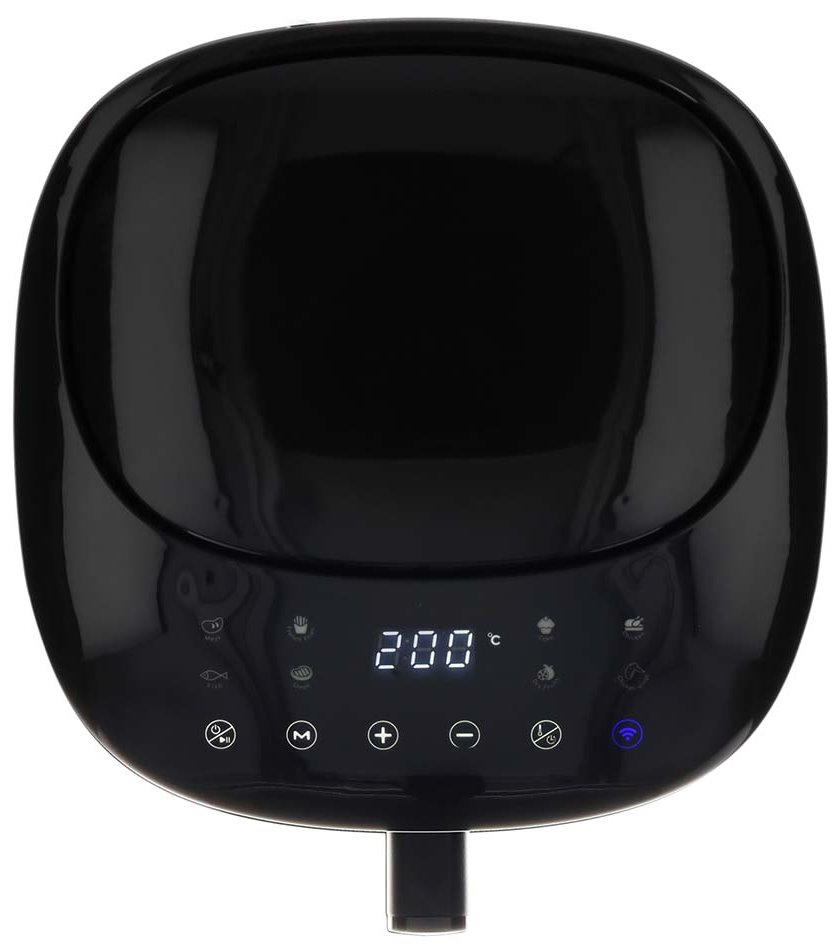 NEDIS Wi-Fi chytrá horkovzdušná fritéza/ objem 7,2 L/ 240 min. časovač/ 8 přednastavených programů/ výkon 1800 W/ černá