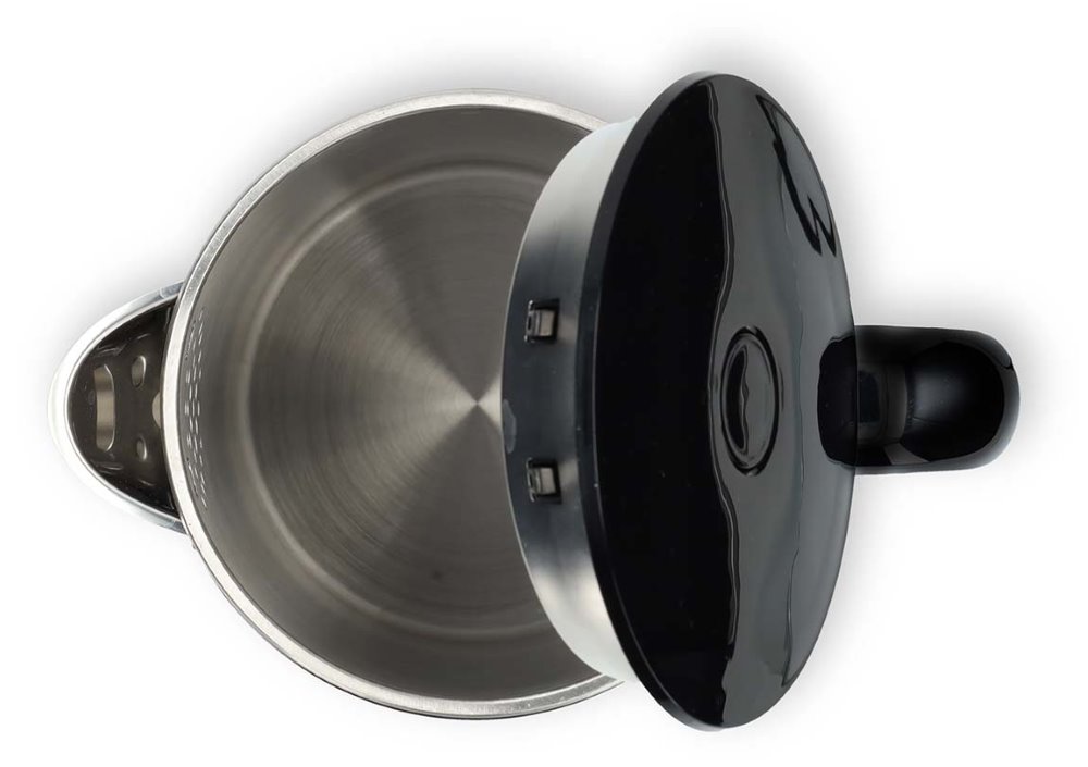 NEDIS rychlovarná konvice KAWK362EBK/ objem 1,7 l/ displej/ otáčení o 360°/ spotřeba 2200 W/ hliník/ plast/ černá