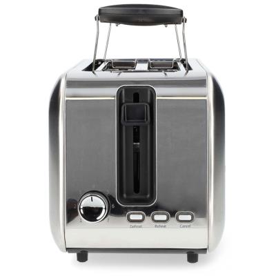 NEDIS topinkovač/ 2 otvory/ 7 úrovní nastavení/ funkce rozmrazování/ hliník/ 1450 W/ stříbrný