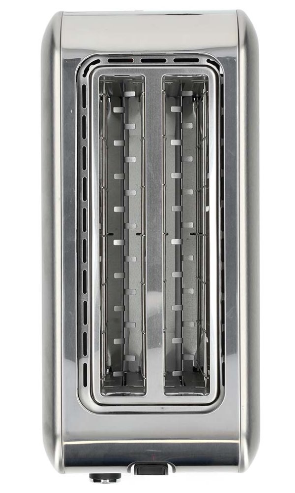 NEDIS topinkovač/ 2 otvory/ 7 úrovní nastavení/ funkce rozmrazování/ hliník/ 1450 W/ stříbrný