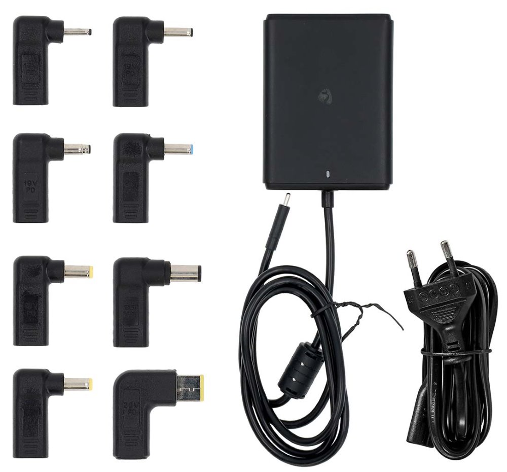 NEDIS univerzální adaptér k notebooku/ 100 W/ 5 / 9 / 12 / 15 / 20 V DC/ 3.0 / 5.0 A/ USB-C
