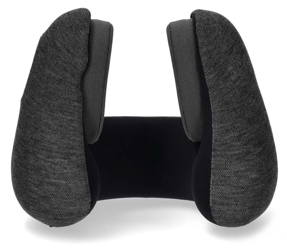 NEDIS bezdrátová sluchátka + mikrofon/ Over-Ear/ BT/ cestovní polštář/ výdrž 11 hod/ hlasového ovládání/ USB-C/ antracit