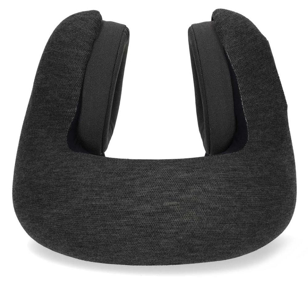 NEDIS bezdrátová sluchátka + mikrofon/ Over-Ear/ BT/ cestovní polštář/ výdrž 11 hod/ hlasového ovládání/ USB-C/ antracit