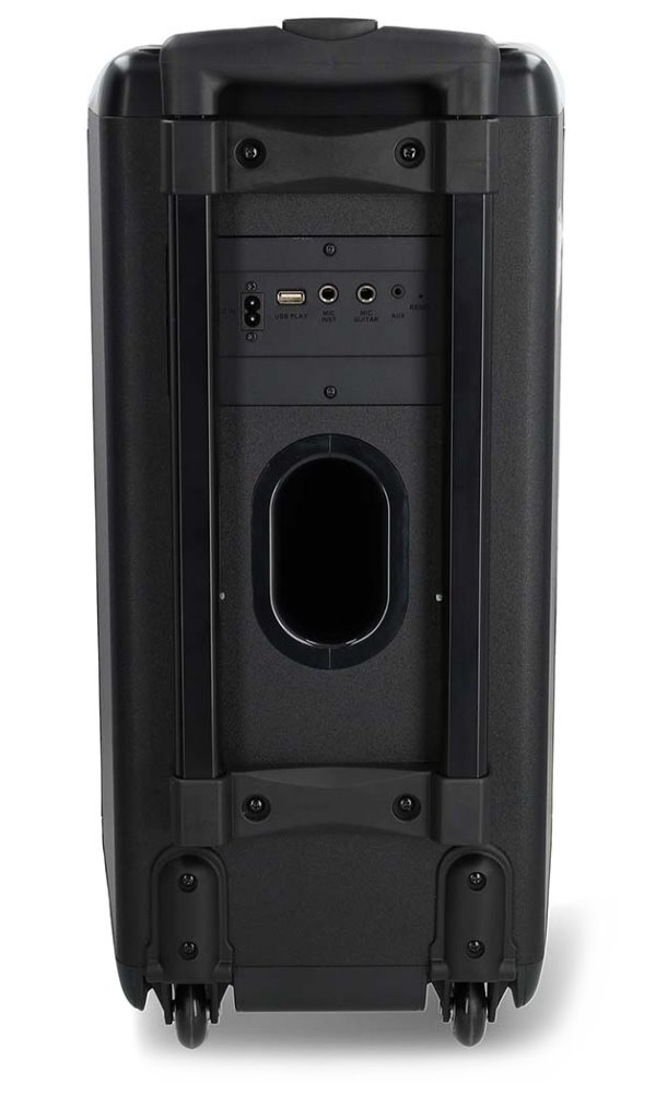 NEDIS párty reproduktor/ výkon 240 W/ Bluetooth/ doba přehrávání na baterie 5 hod/ držadlo/ párty osvětlení/ ekvalizér