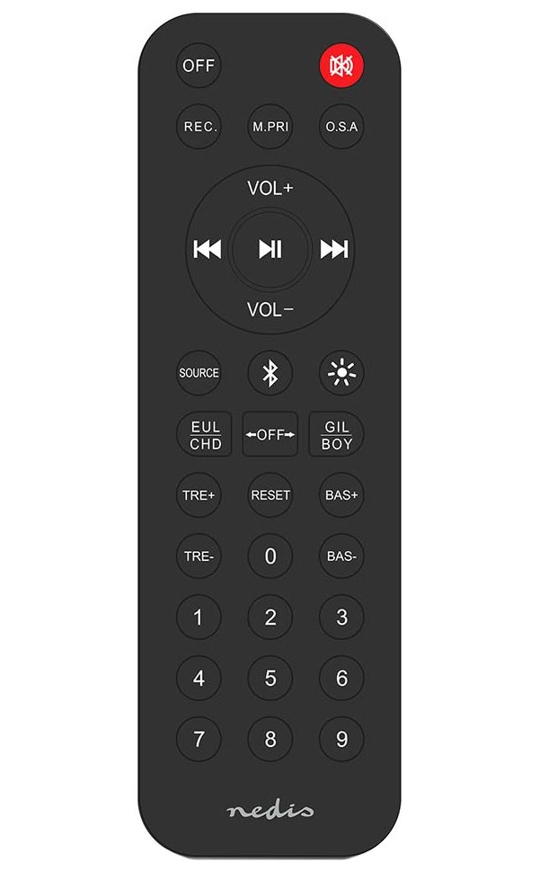 NEDIS párty reproduktor/ výkon 240 W/ Bluetooth/ doba přehrávání na baterie 5 hod/ držadlo/ párty osvětlení/ ekvalizér