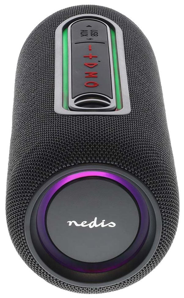 NEDIS reproduktor/ 2.0/ výkon 30 W/ Bluetooth/ AUX/ USB-C/ USB/ černý