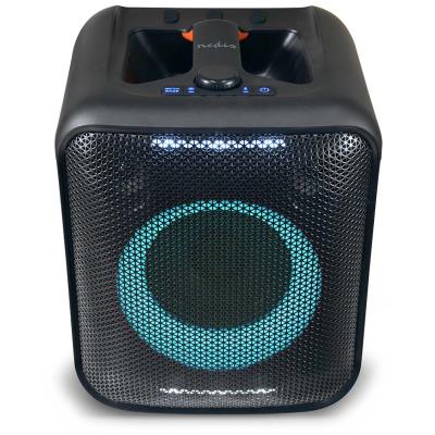 NEDIS párty reproduktor/ výkon 150 W/ Bluetooth/ doba přehrávání na baterie 5 hod/ držadlo/ párty osvětlení/ ekvalizér