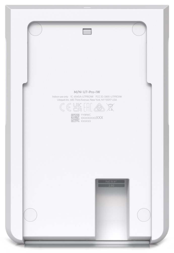 Ubiquiti UniFi U7 Pro Wall - Wi-Fi 7 AP, 2.4/5/6GHz, až 10.7 Gbps, 1x 2.5GbE, PoE+ (bez PoE injektoru)