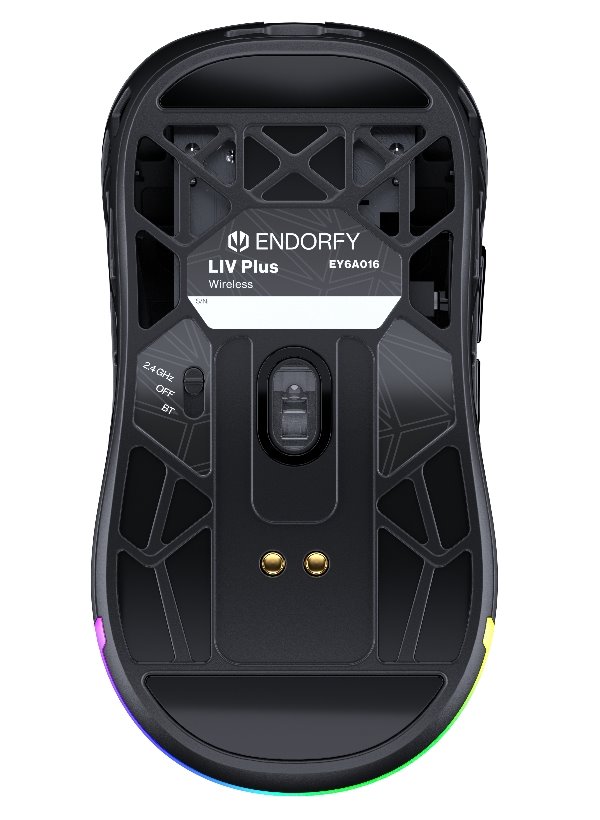 Endorfy myš LIV Plus Wireless / PAW3395 / Khail GM 8.0 / bezdrátová / ultralehká / dockovací stanice / černá