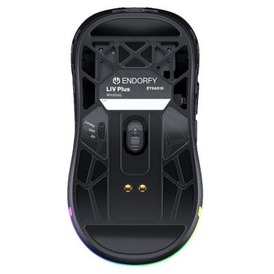 Endorfy myš LIV Plus Wireless / PAW3395 / Khail GM 8.0 / bezdrátová / ultralehká / dockovací stanice / černá