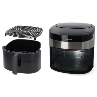 NEDIS Wi-Fi chytrá horkovzdušná fritéza/ objem 7,2 L/ 240 min. časovač/ 8 přednastavených programů/ výkon 1800 W/ černá