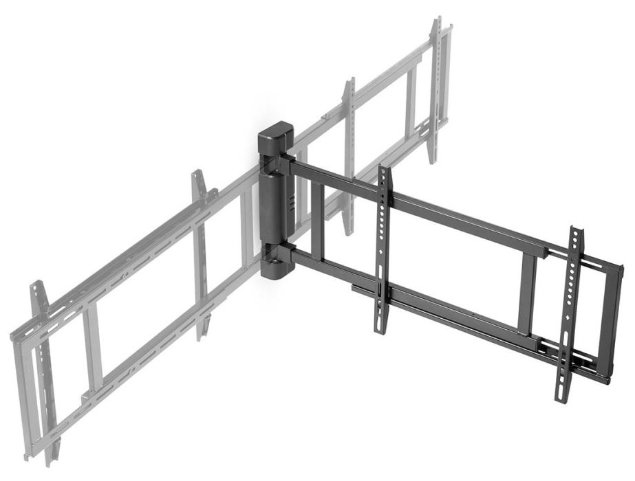 NEDIS nástěnný TV držák/ 32 - 75 "/ nosnost 50 kg/ motorizovaný/ otočný/ vzdálenost od stěny 56 mm/ dálkové ovl./ ocel