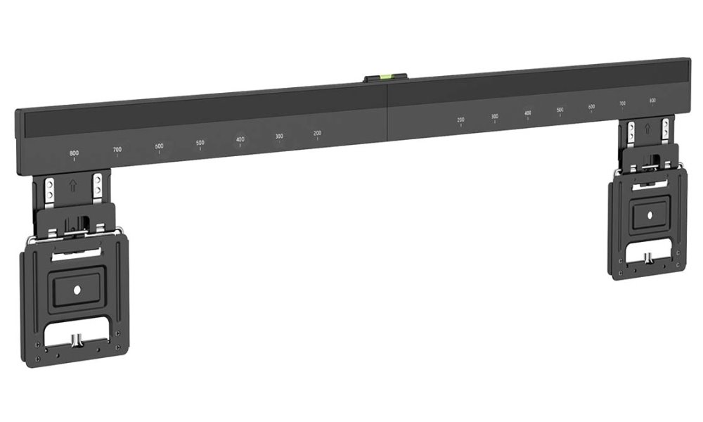 NEDIS nástěnný TV držák/ 43 - 100"/ nosnost 75 kg/ vzdálenost od stěny 9,50 mm/ fixní/ ocel/ černý