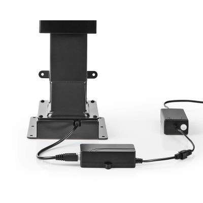 NEDIS stojan na TV/ 37 - 80"/ nosnost 60 kg/ motorizovaný/ provedení do skříně/ zdvih 68 - 158 cm/ DO/ ocel/ černý