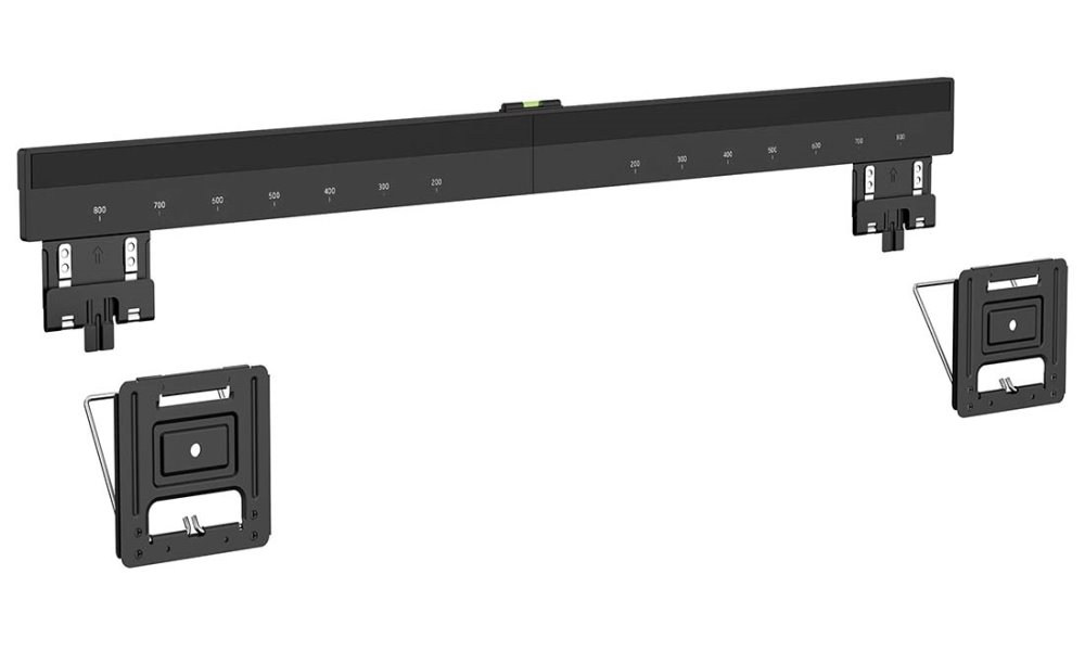 NEDIS nástěnný TV držák/ 43 - 100"/ nosnost 75 kg/ vzdálenost od stěny 9,50 mm/ fixní/ ocel/ černý