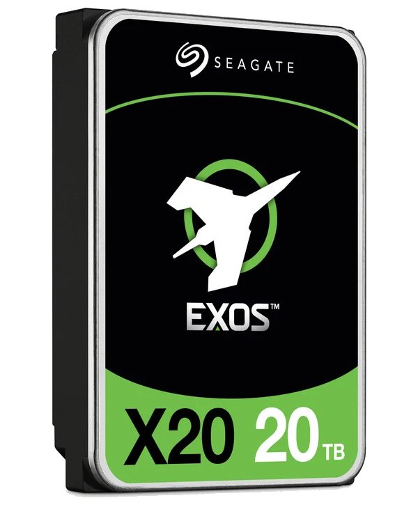 SEAGATE Exos X20 20TB HDD / ST20000NM007D  / SATA / 3,5" / 7200 rpm / 256 MB / 512E/4KN