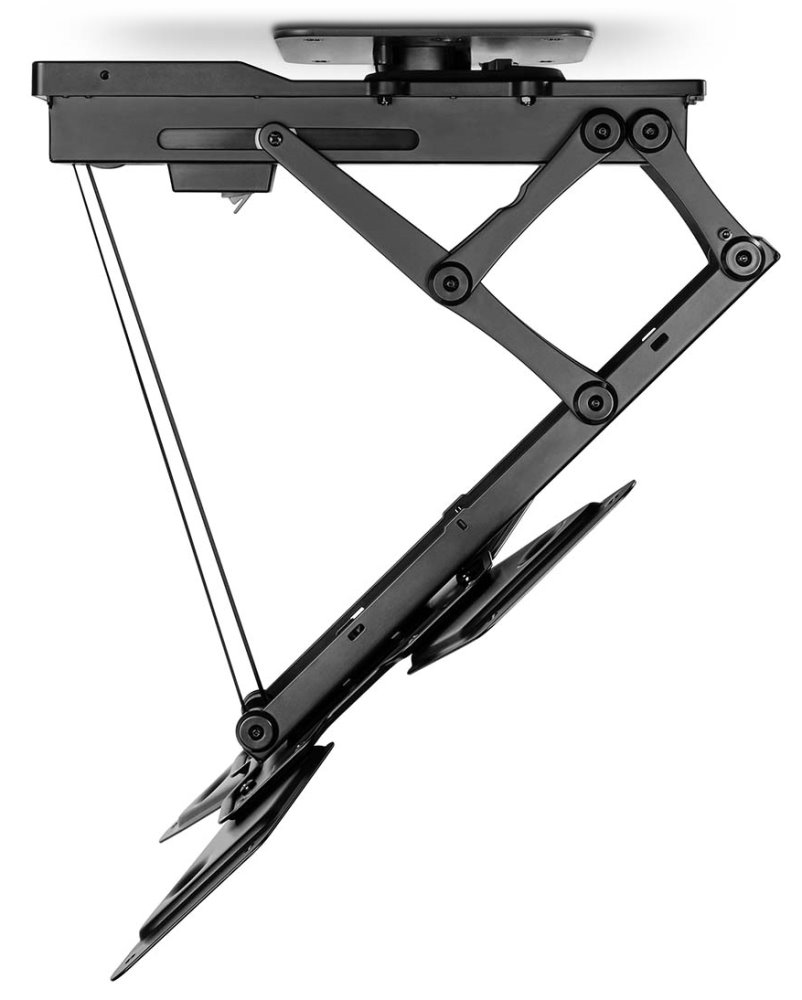 NEDIS stropní TV držák/ 23 - 65 "/ nosnost 30 kg/ motorizovaný/ otočný/ naklápěcí/ vzdálenost od stropu 140 mm/ DO/ ocel