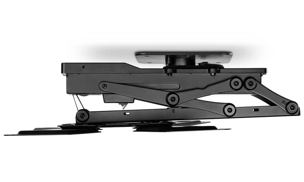 NEDIS stropní TV držák/ 23 - 65 "/ nosnost 30 kg/ motorizovaný/ otočný/ naklápěcí/ vzdálenost od stropu 140 mm/ DO/ ocel