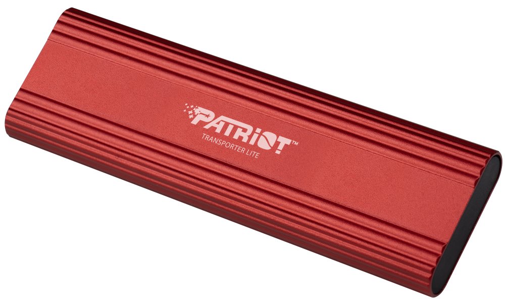 PATRIOT TRANSPORTER Lite 512GB Portable SSD / USB 3.2 Gen2 / USB-C / externí / hliníkové tělo / červený