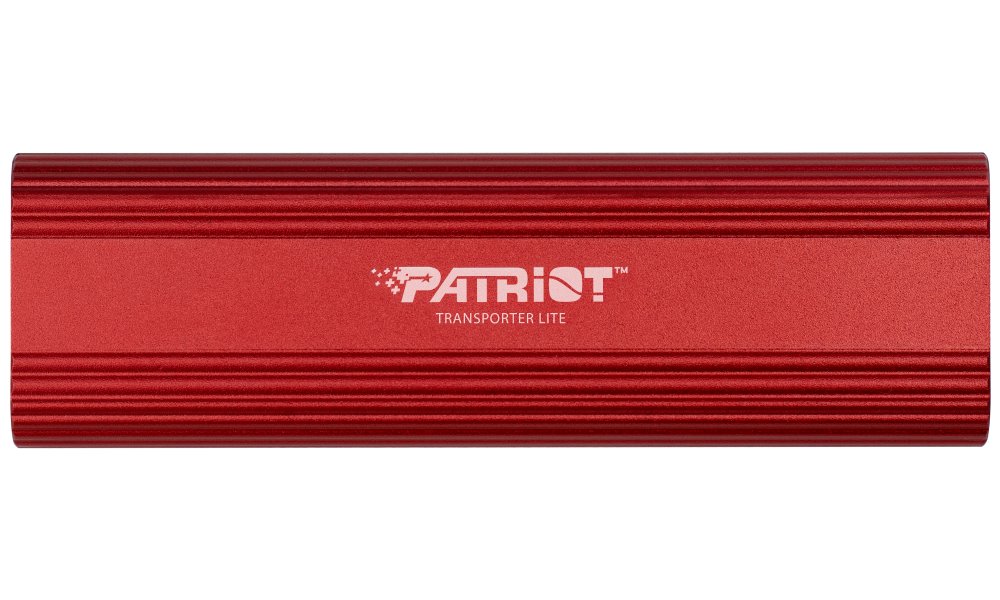 PATRIOT TRANSPORTER Lite 512GB Portable SSD / USB 3.2 Gen2 / USB-C / externí / hliníkové tělo / červený