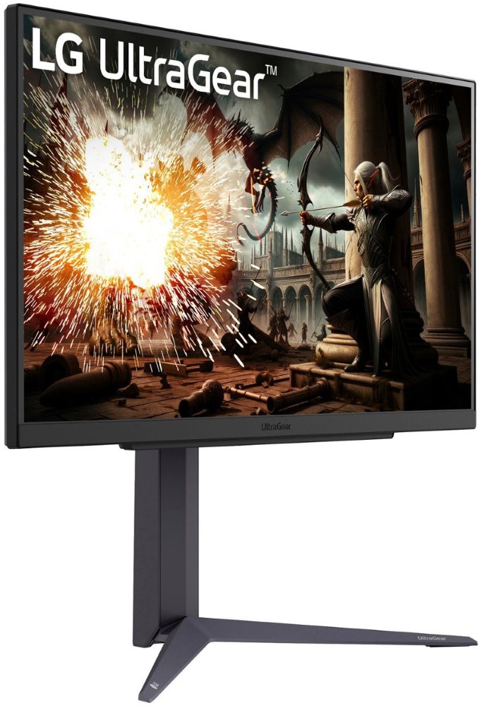 LG monitor 27GS75Q-B  IPS 27"/ 2560x1440 / 180Hz/ 300cdm / 1ms/ 1000:1/DP/HDMI/pivot/ výškově nastavitelný