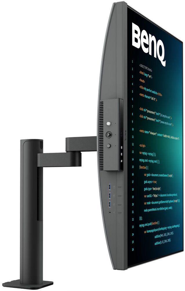 BENQ 28" IPS LED RD280UA/ 3840x2560 / 1200:1/ 5ms/ 350 cdm/ HDMI/ DP/USB-C/Daisy chain/pivot/výškově nast./ černý