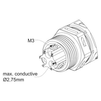 XtendLan I spojka, na dráty do průměru 2,75mm, voděodolná, instalace kabeláže 5,5mm až 8,5mm (průměr)