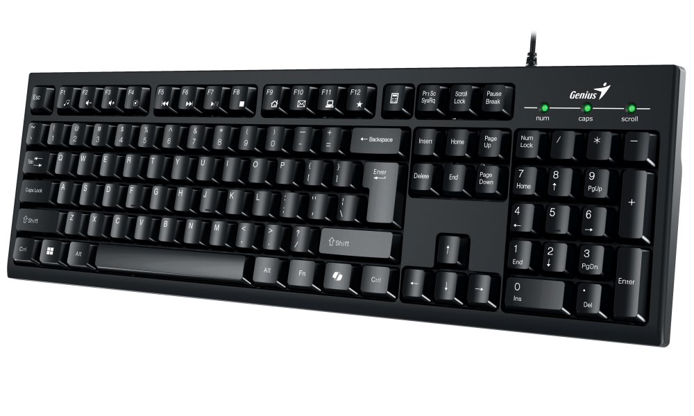 GENIUS Smart KB-100/ Drátová/ Copilot/ USB/ černá/ CZ+SK layout